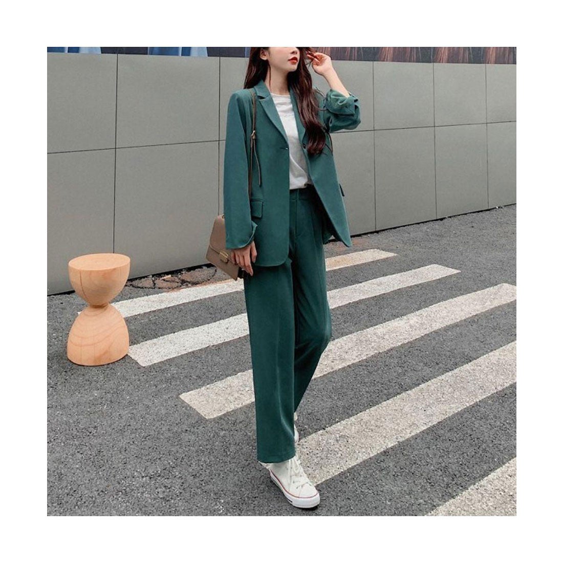 フォースメント Forcement テーラードジャケットセットアップ （ピンク