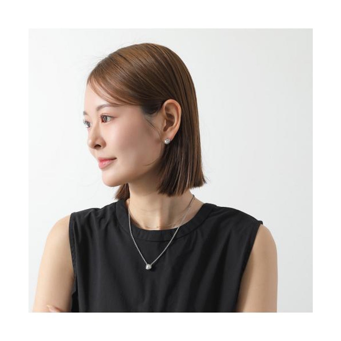 フェンディ FENDI FENDI ピアス エフイズ 8AK796 A5TO パール メタル