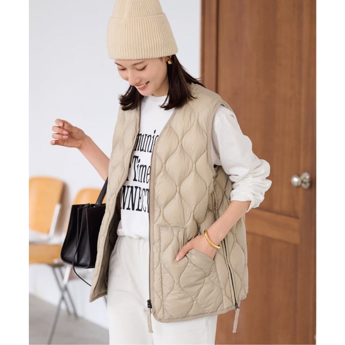 フレームワーク FRAMeWORK ≪予約≫TAION/タイオン MILITARY V NECK