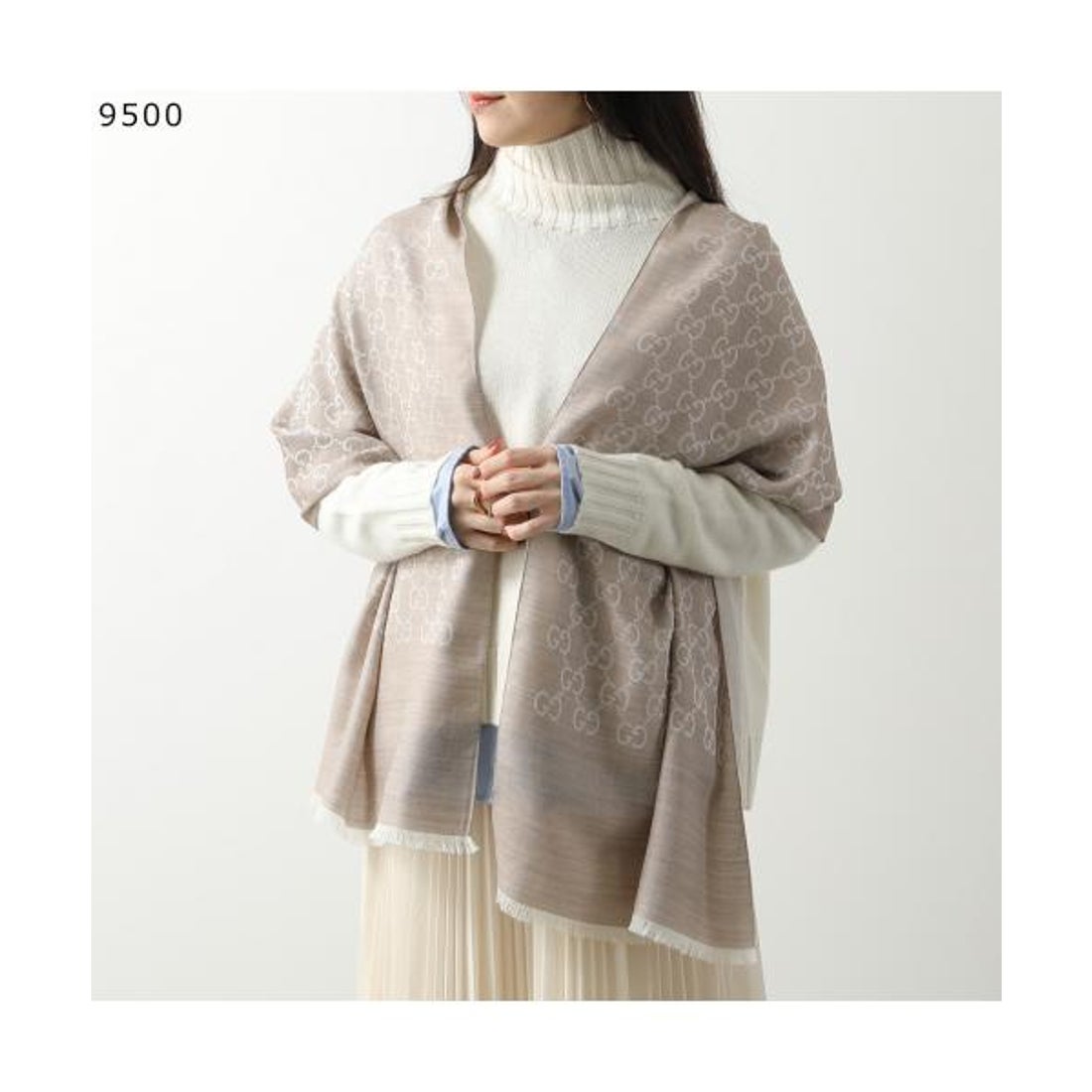 グッチ GUCCI GUCCI ストール 165904 3G646 GGロゴ ジャガード （9500