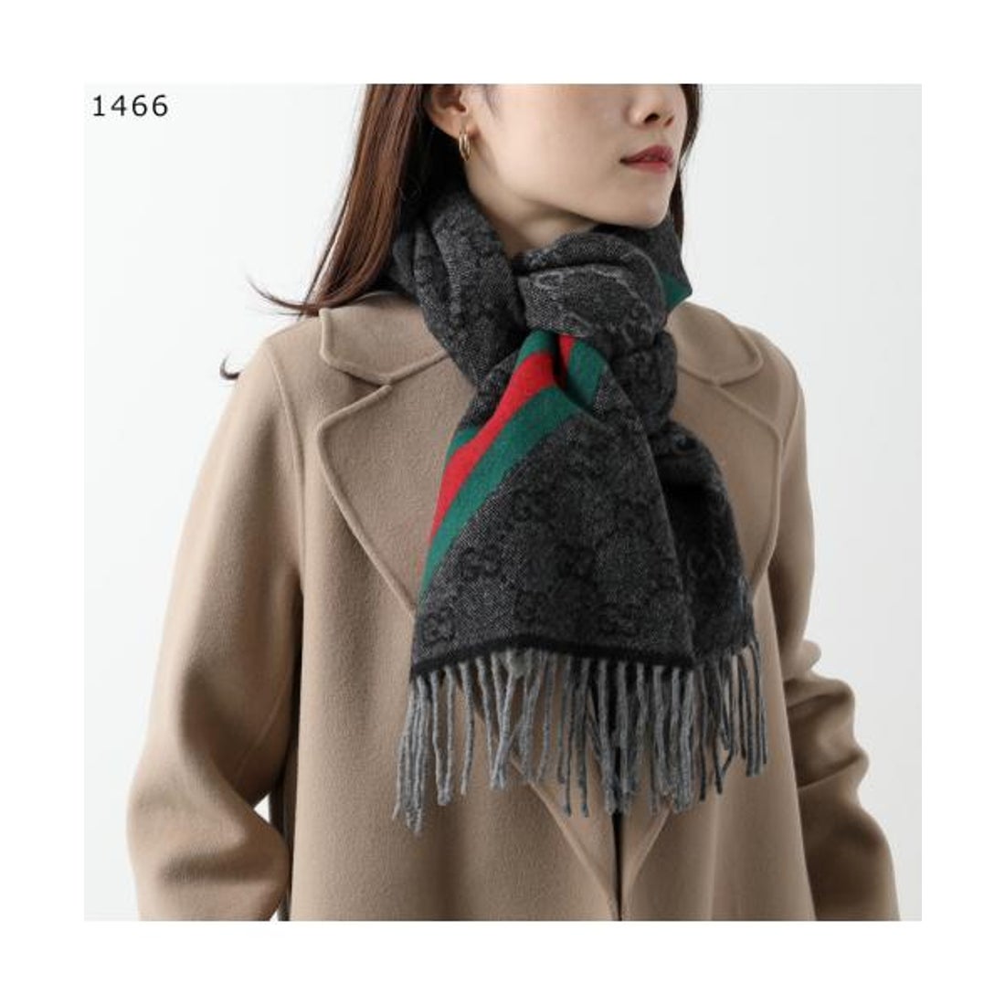 グッチ GUCCI GUCCI マフラー 570603 3G200 GGロゴ ウール （4068