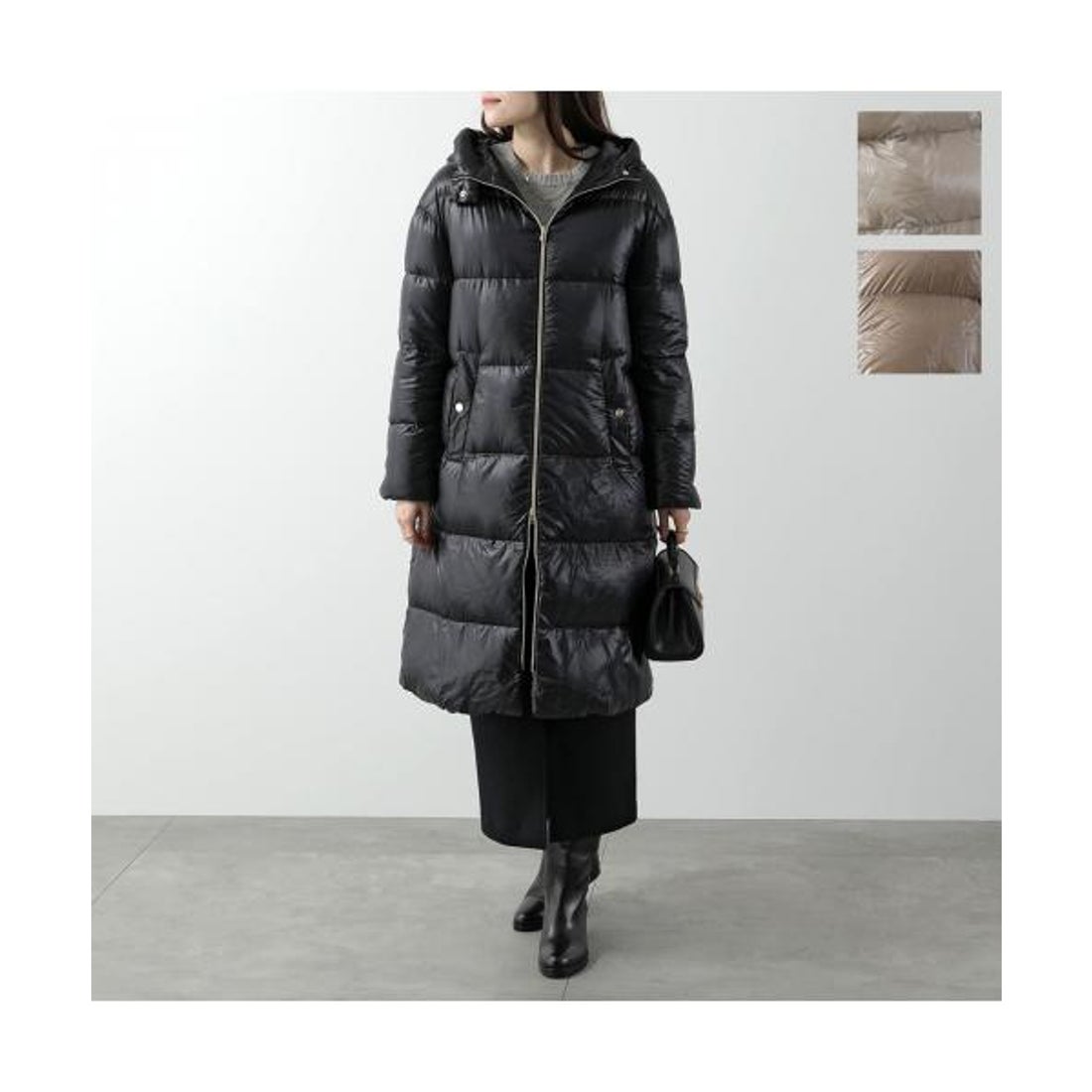 ヘルノ HERNO HERNO ダウンコート PI001519D 12017Z フード付き （9300