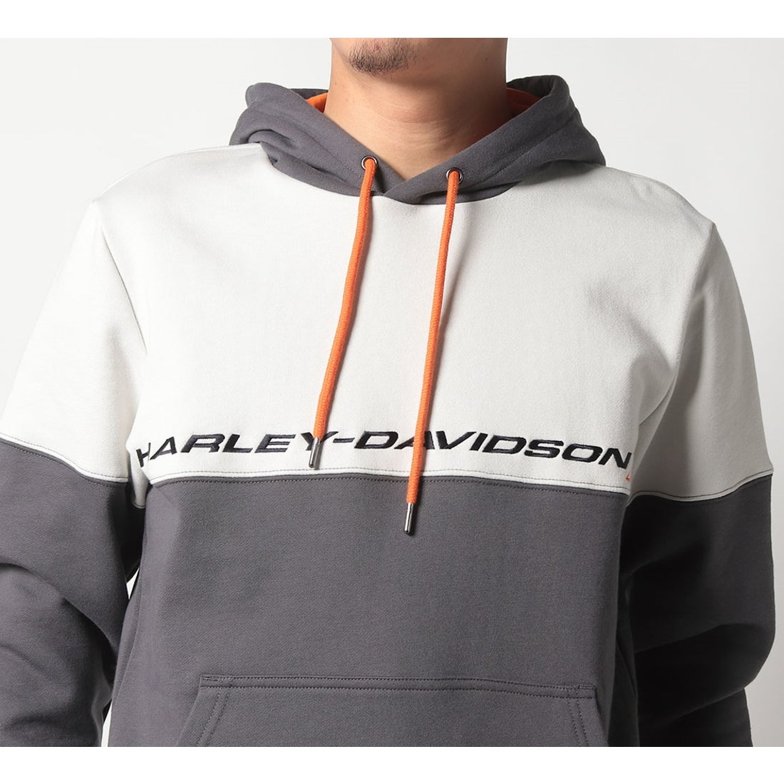 カラーブロック・エンブロイダリー・パーカー -ハーレーダビッドソン