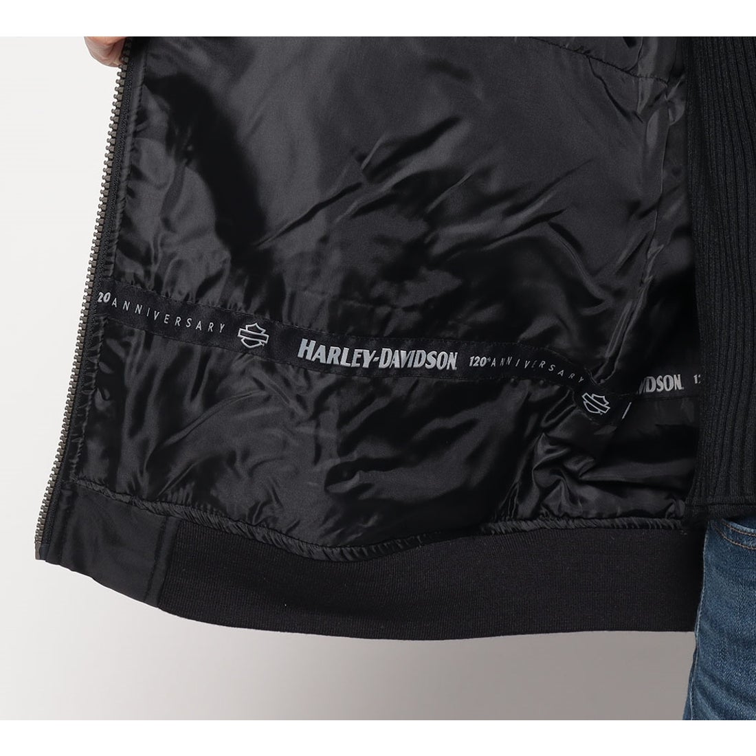 120周年記念ボンバージャケット ブラック -ハーレーダビッドソン公式