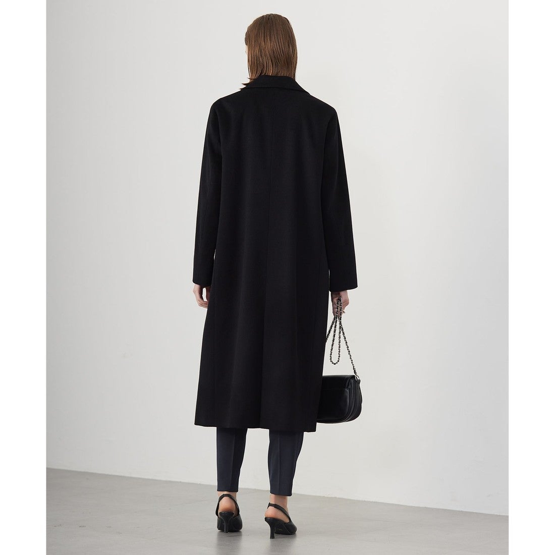 ICB L ピュアカシミヤ チェスターコート （キャメル系） -靴