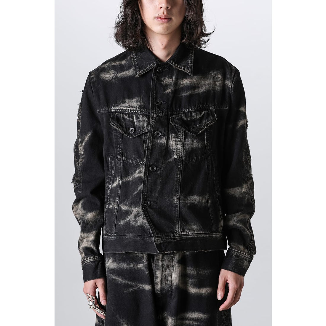 ユリウス JULIUS Bleach 10oz Denim Jacket （Black） 通販 大阪心斎橋