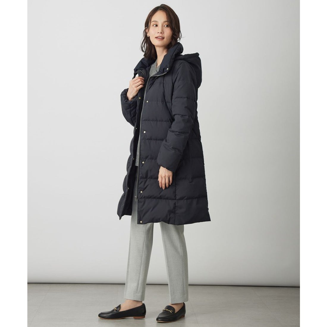 ジェイ プレス レディス J.PRESS LADIES 【洗える・2way】タフタダウン