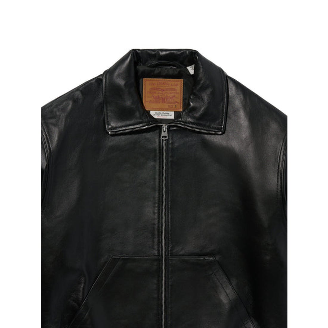 リーバイス LEVI'S PREMIUM BLACK FULLZIP SPORTS LEATHER JACKET