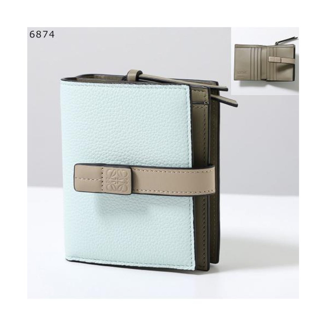 ロエベ LOEWE LOEWE 二つ折り財布 COMPACT ZIP C660Z41X （6874/FROZEN