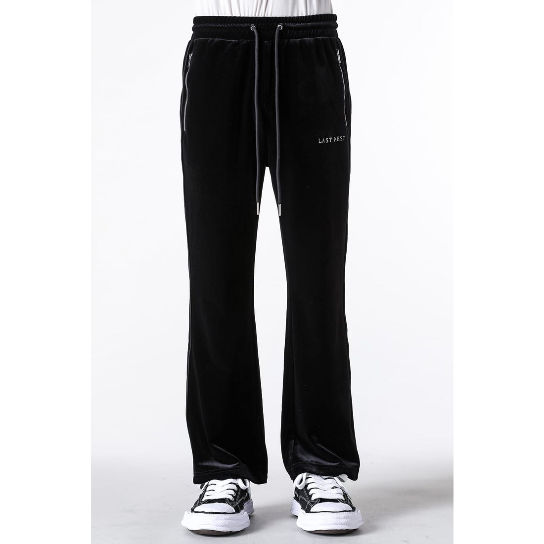 ラストネスト LAST NEST Velour Emb Track Pants V2 （Black） -FASCINATE