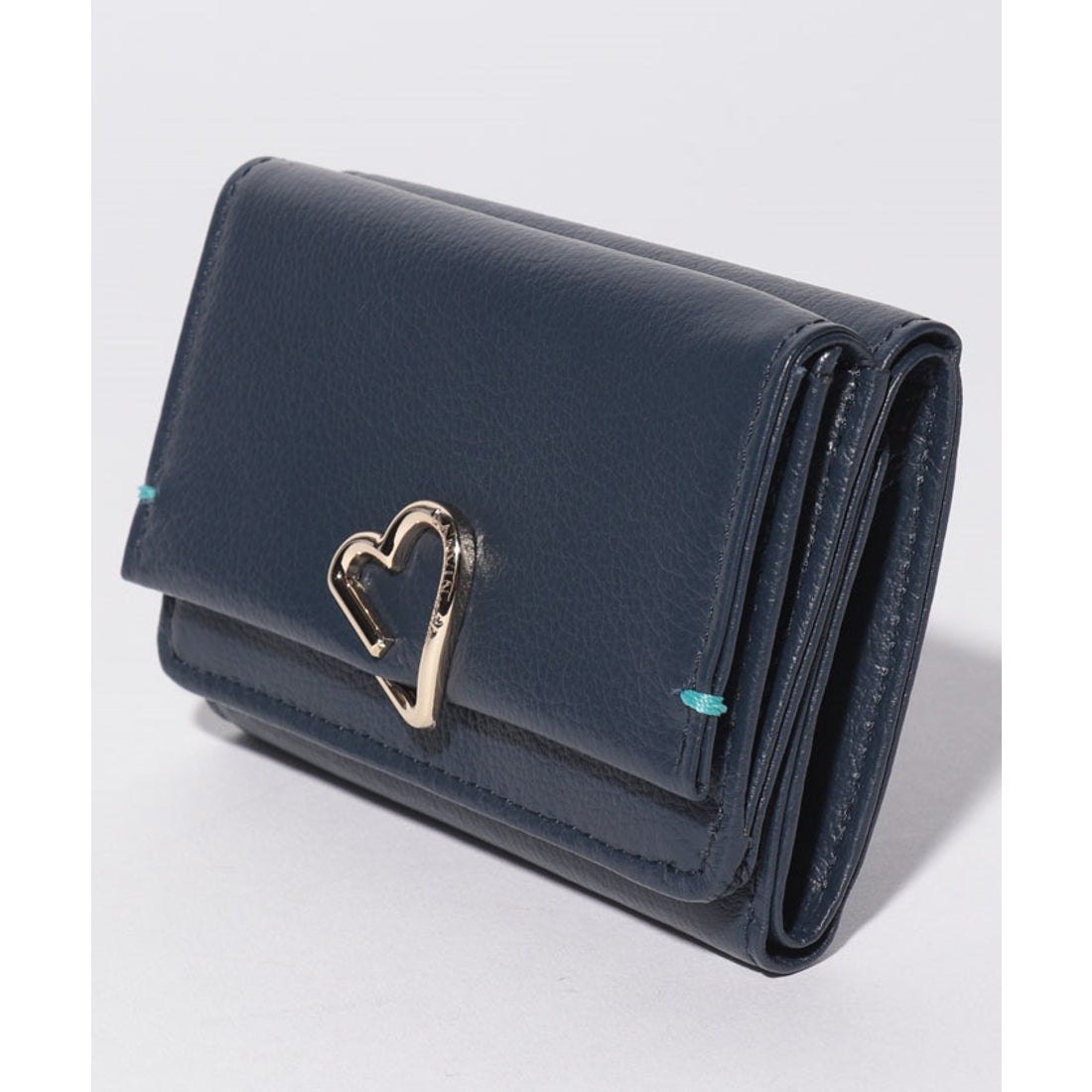 LANVIN en Bleu ロシェ 3つ折り財布 サーモンピンク1 -waja bazar