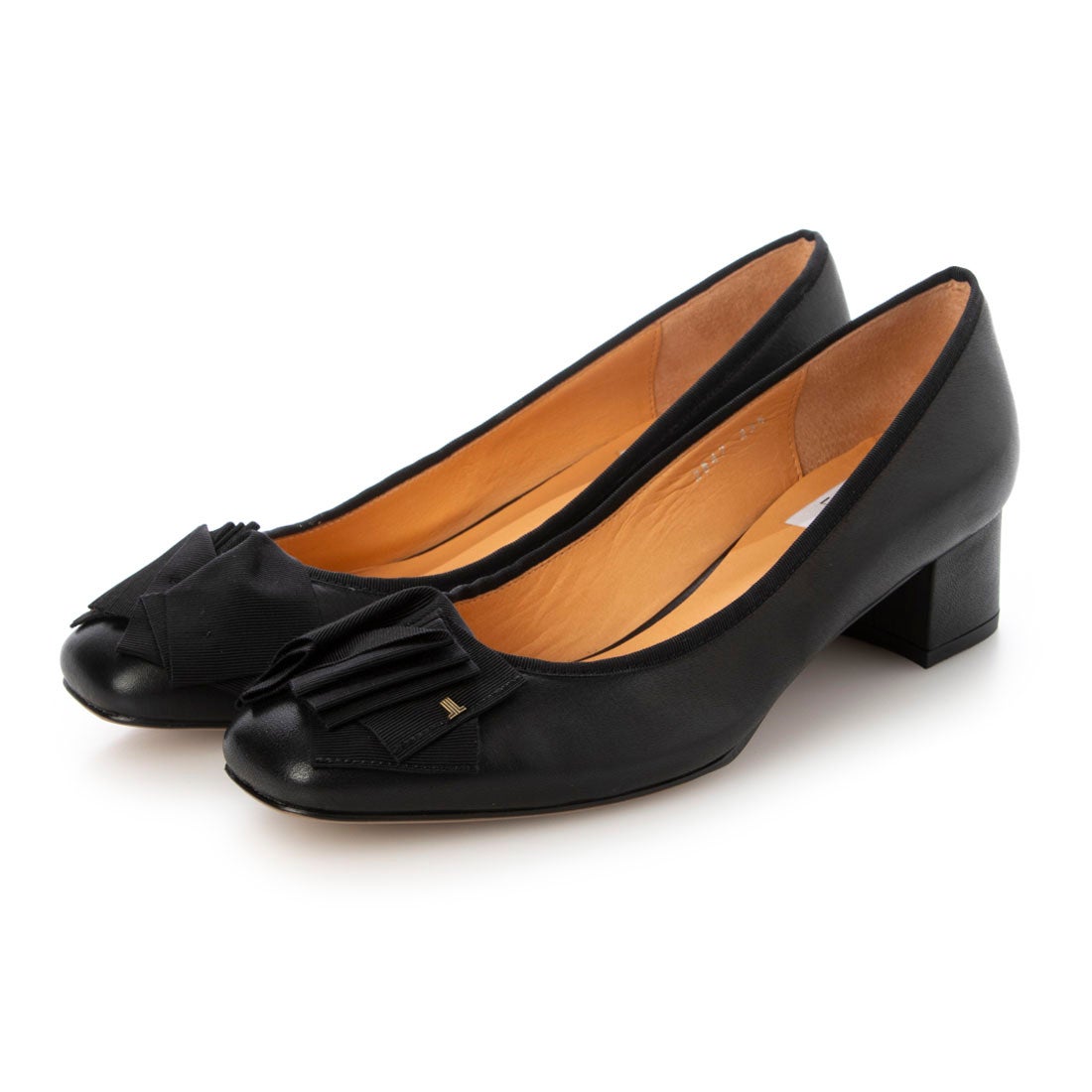 ランバン オン ブルー LANVIN en Bleu スクエアトゥたたみリボン