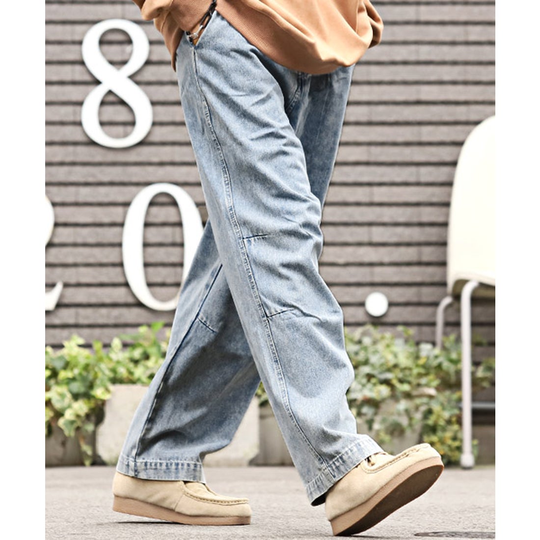 ラグスタイル LUXSTYLE ワイドデニムパンツ/デニムパンツ メンズ