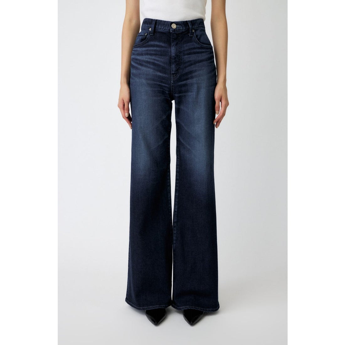 マウジー MOUSSY ADVANCED LONG LEG フレア （D/BLU3） - ファッション