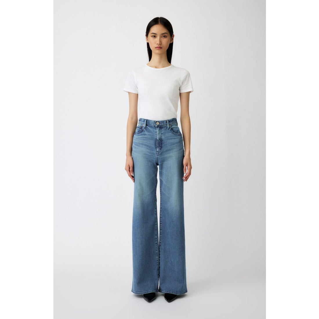 マウジー MOUSSY ADVANCED LONG LEG フレア （D/BLU3） - ファッション