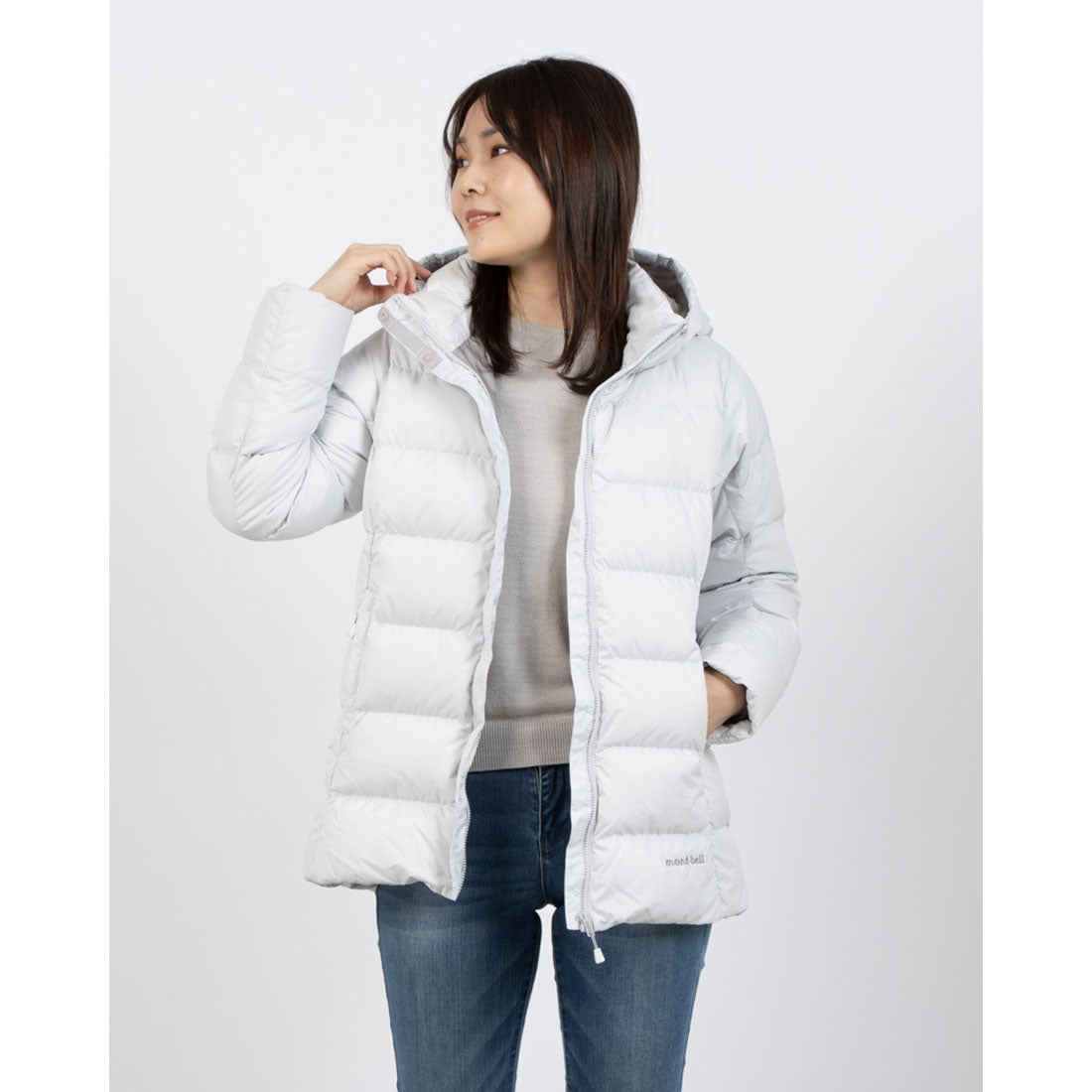モンベル mont-bell トラベルダウンパーカ Women's （グレー） -靴
