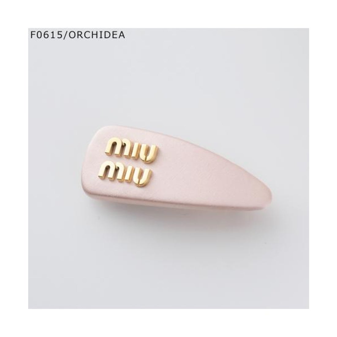 ミュウミュウ Miu Miu MIUMIU バレッタ 5IF092 049 サテン ヘア