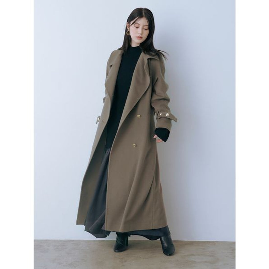 スナイデル SNIDEL Sustainableコールドショルダーニットワンピース