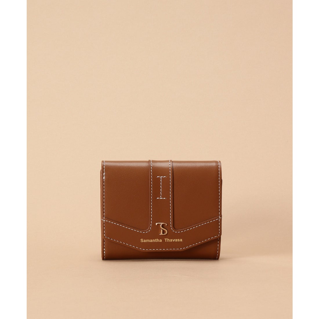 サマンサタバサ Samantha Thavasa ステッチデザイン 三つ折り財布