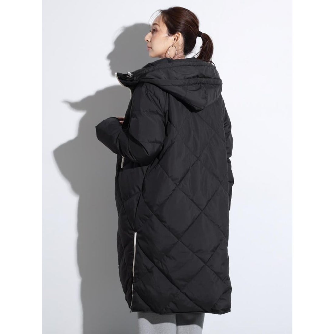 スコットクラブ SCOTCLUB キルティングダウンコート （ブラック