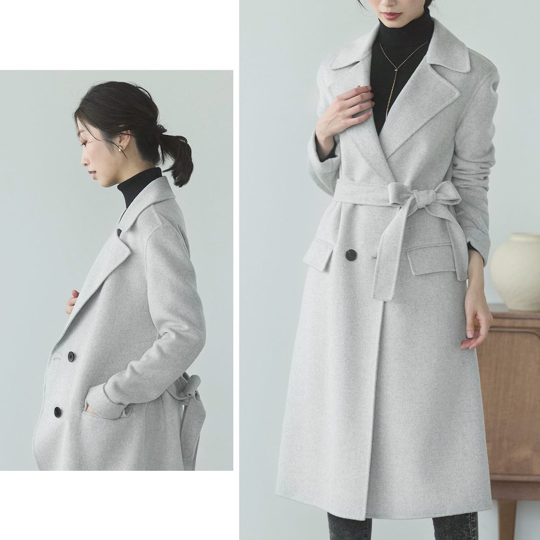 サンキョウショウカイ 三京商会 チェスターコート ダブルフェイス