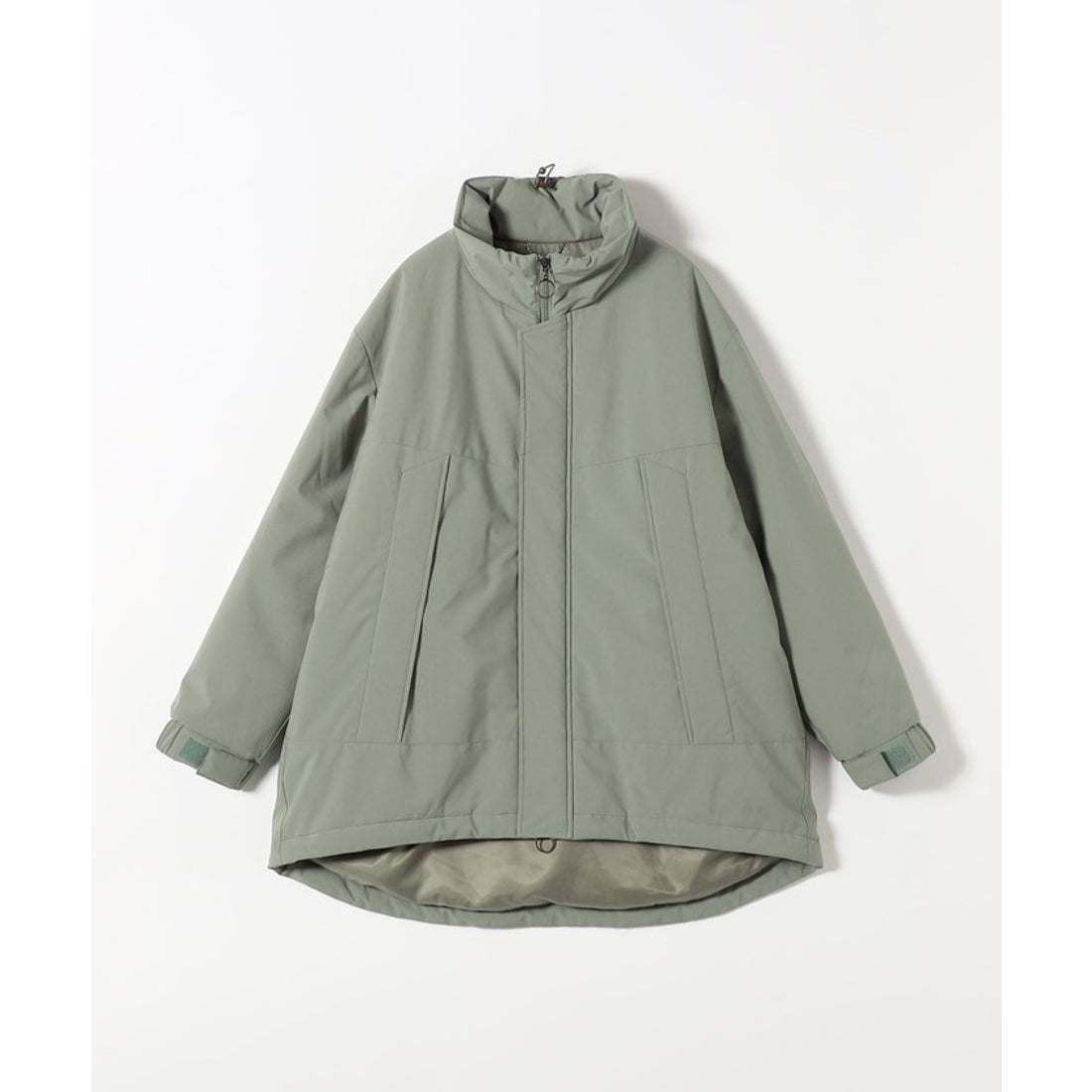 quaranciel:〈撥水加工〉中綿 スタンドカラー ダブル ジップ