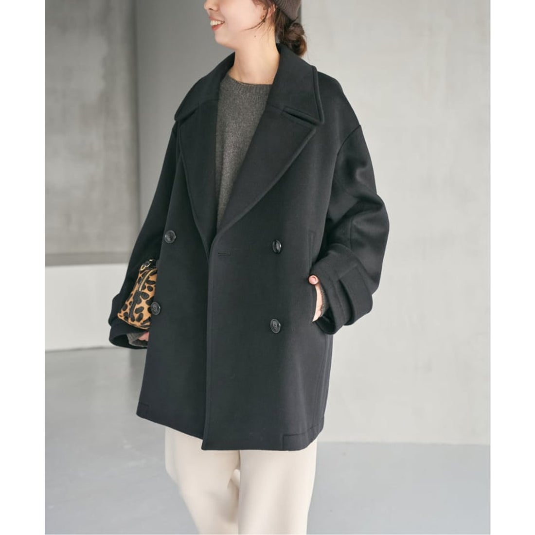 スピック＆スパン Spick & Span 《追加》S160ビーバーPコート （グレー