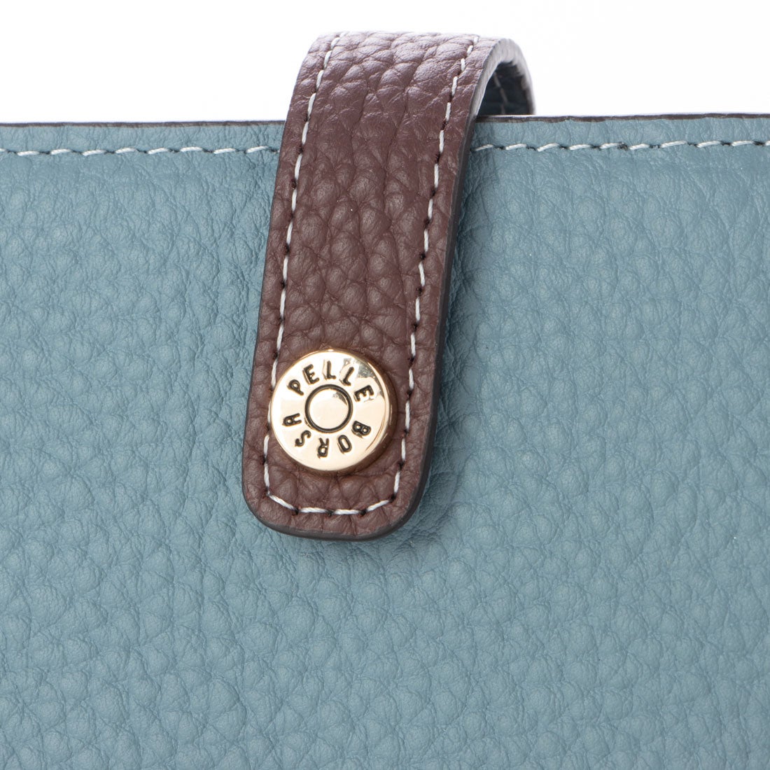 ペレボルサ PELLE BORSA 「レネットグッズ」二つ折り財布 （ブルー