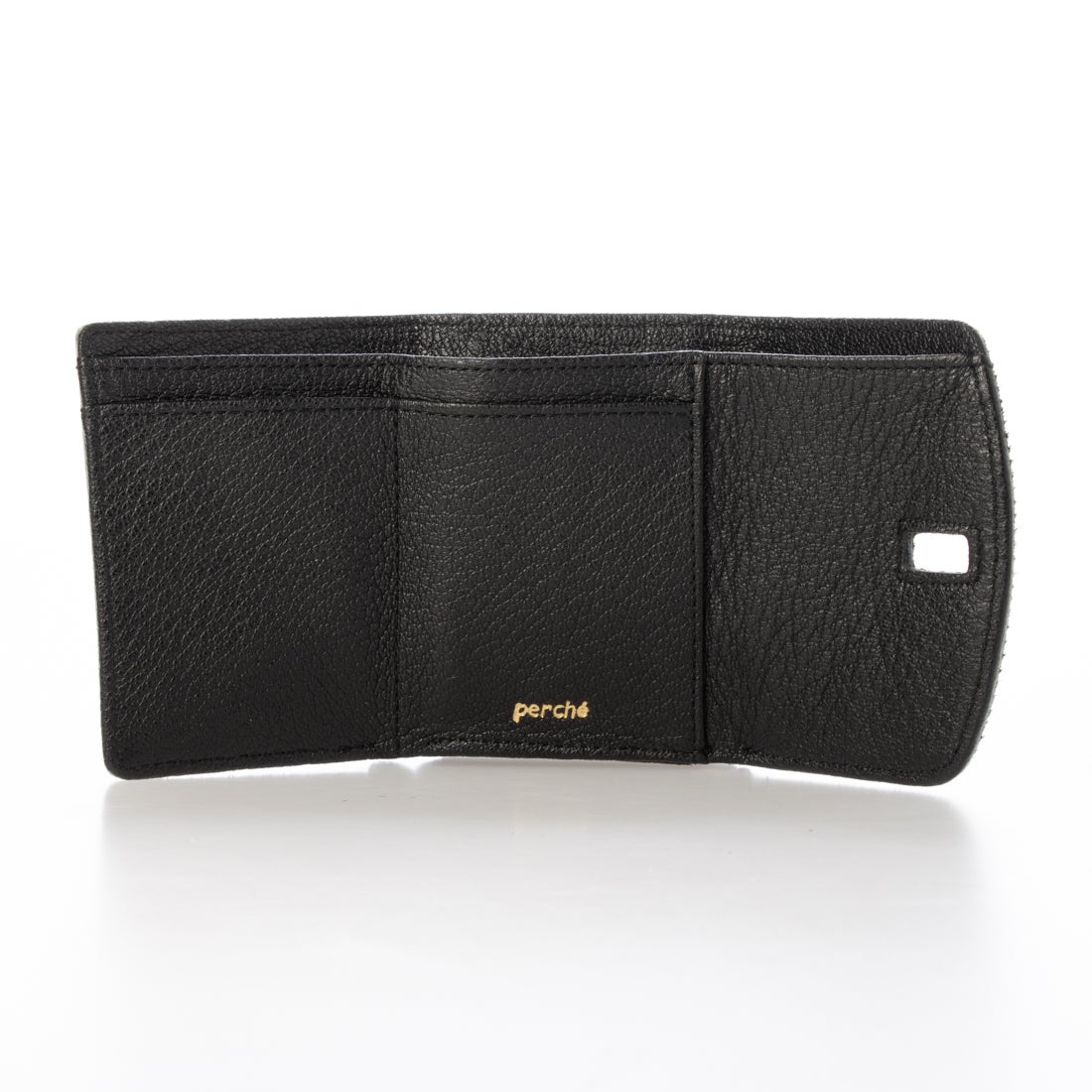 ペルケ perche ハラコタイプチェック柄3つ折り財布 （GNCK