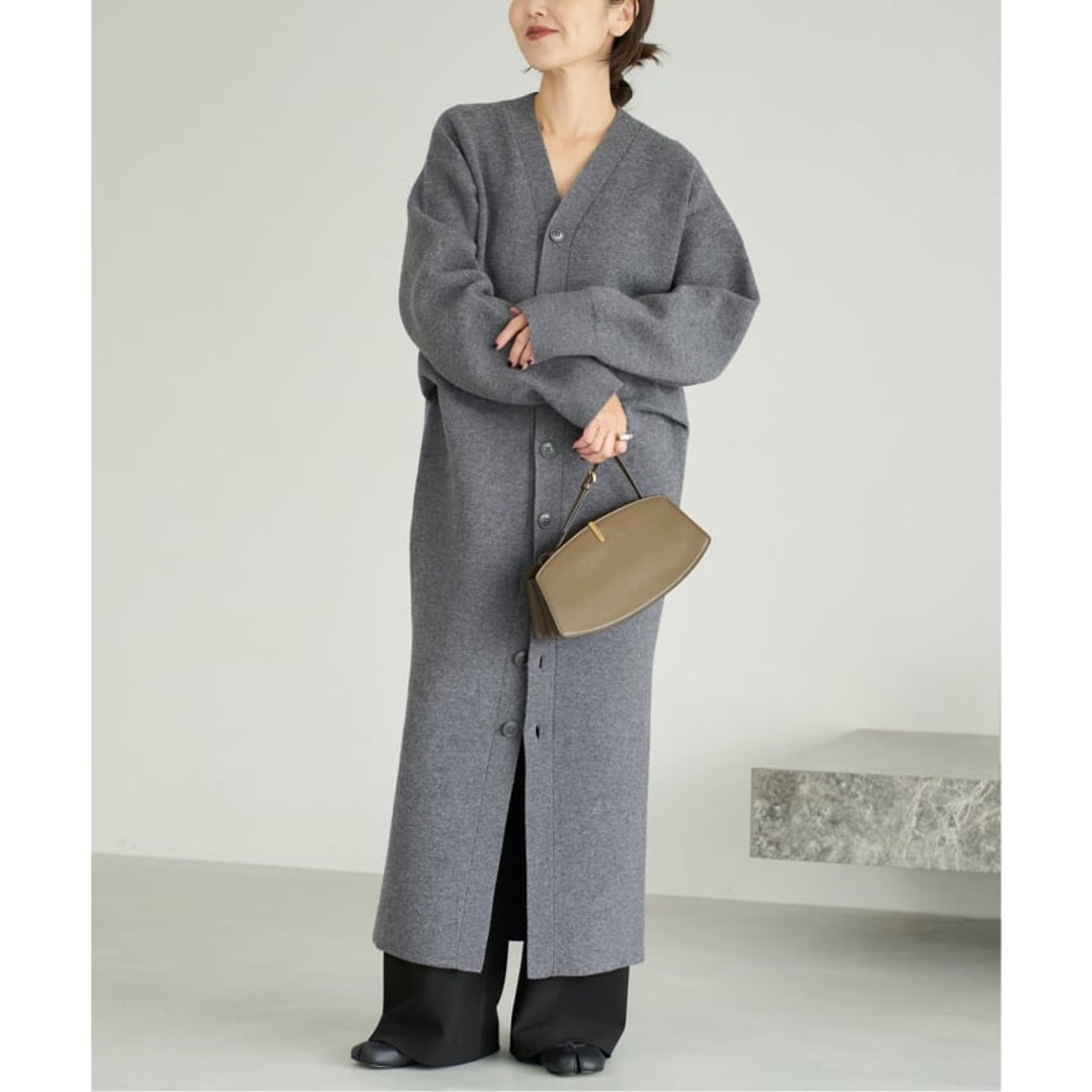 プラージュ Plage 《予約》Knit cardigan ワンピース （グレー