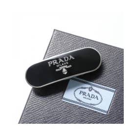 プラダ PRADA PRADA バレッタ 1IF022 2BA6 ヘアクリップ ロゴメタル