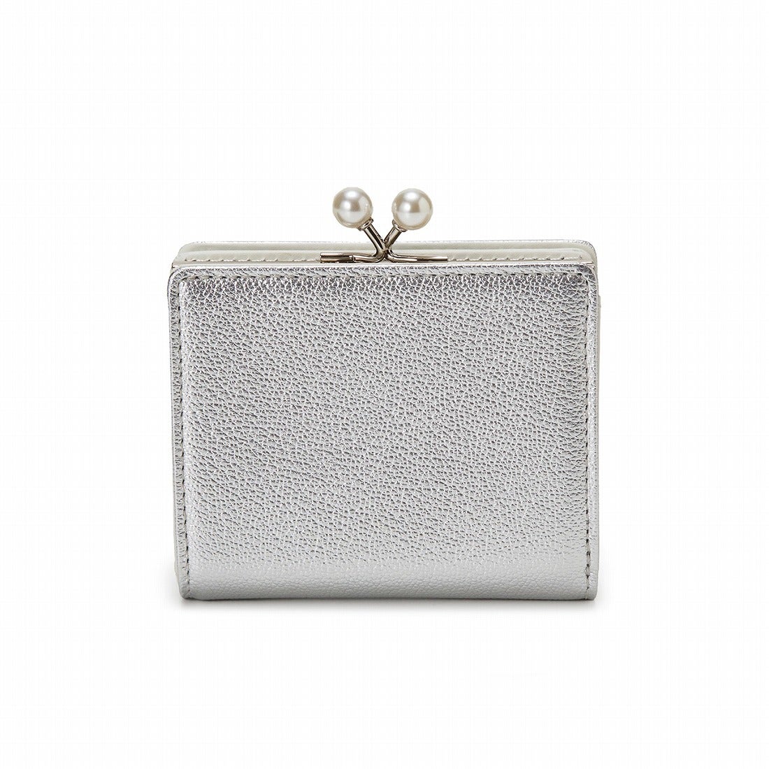 トプカピ TOPKAPI シュリンクレザー パール がま口 二つ折り 財布