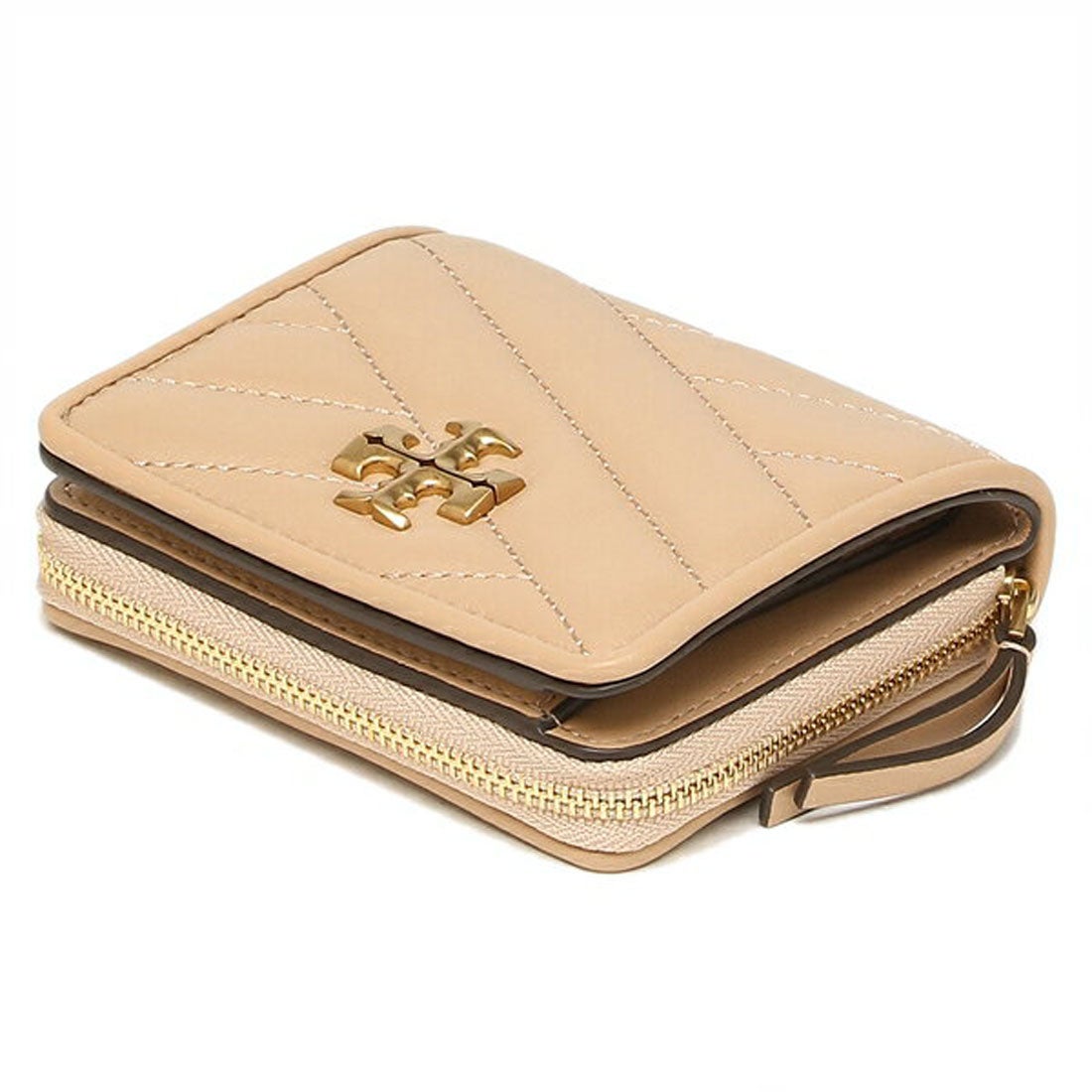 トリーバーチ TORY BURCH 二つ折り財布 キラ ミニ財布 ピンク