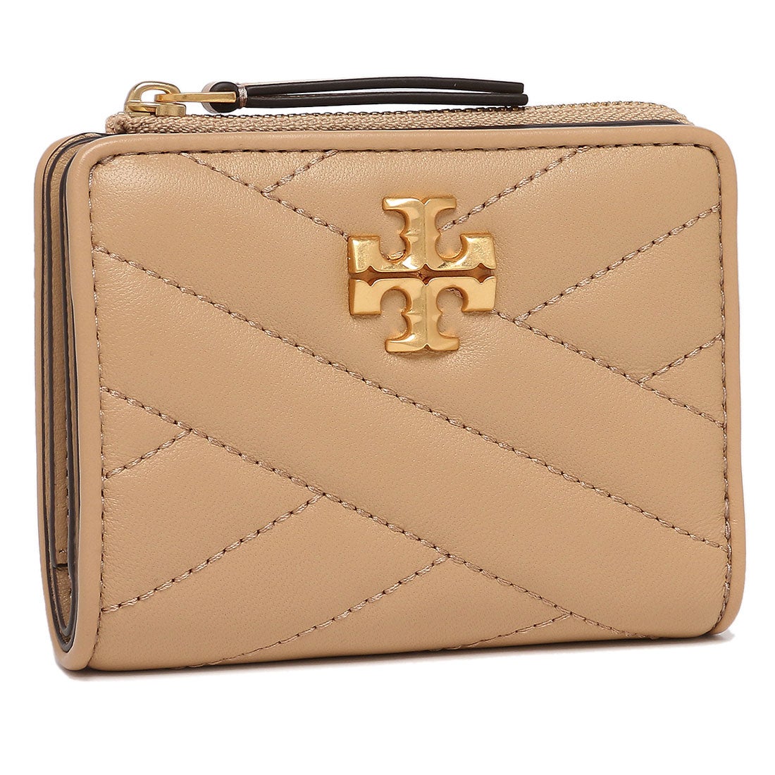 トリーバーチ TORY BURCH 二つ折り財布 キラ ミニ財布 ベージュ