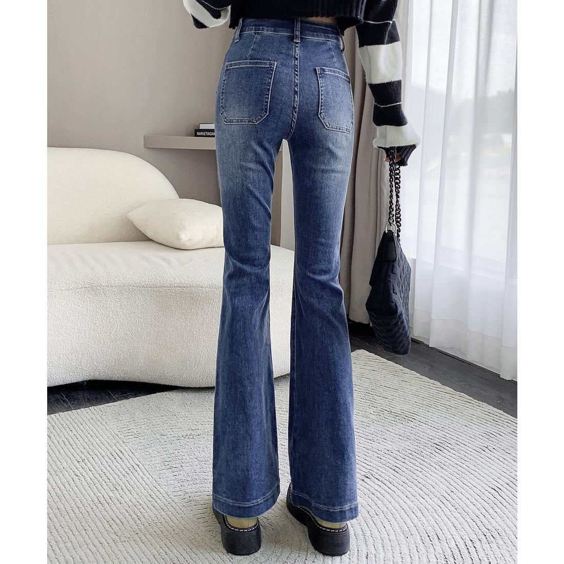 テディショップ Teddyshop レディース ブーツカット風リラクシーフレア