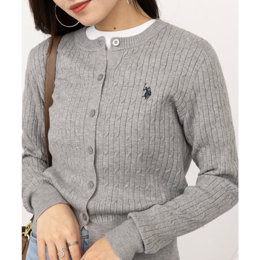 ユーエスポロアッスン U.S. POLO ASSN. ワンポイントロゴ ポニー刺繍