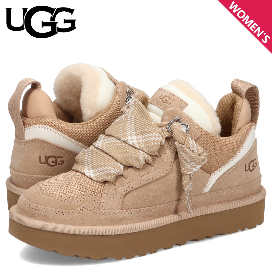 UGG アグ スニーカー ローメル レディース LOWMEL ベージュ 1144032