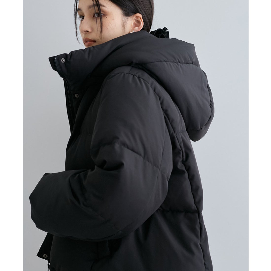 ビス VIS 【撥水】【Green Down】フード取り外しダウンジャケット