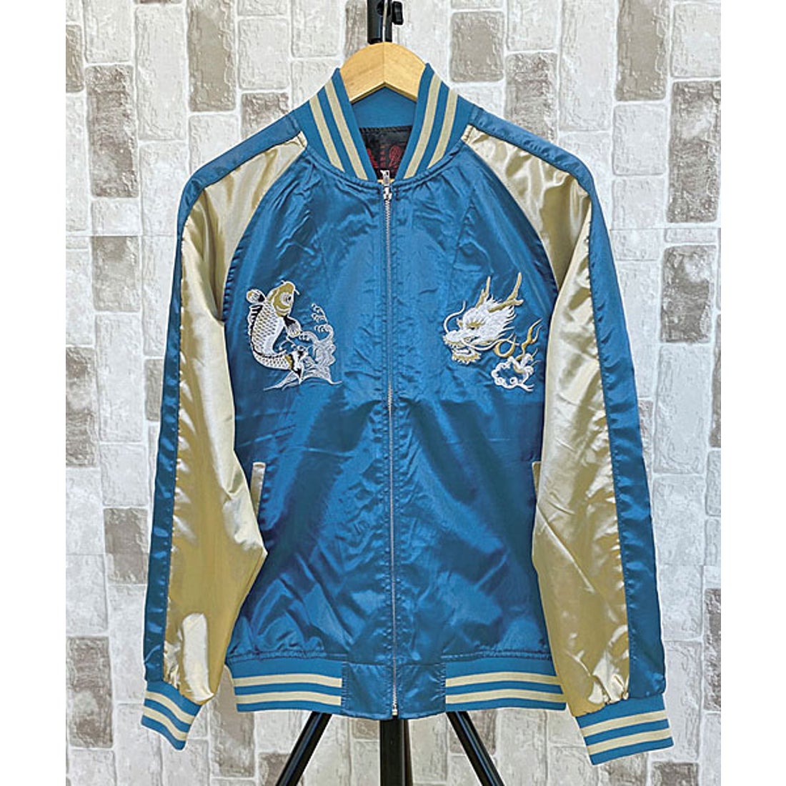 トップイズム TopIsm スカジャン メンズ 和柄 鷹 虎 鳳凰 鯉 風神 雷神