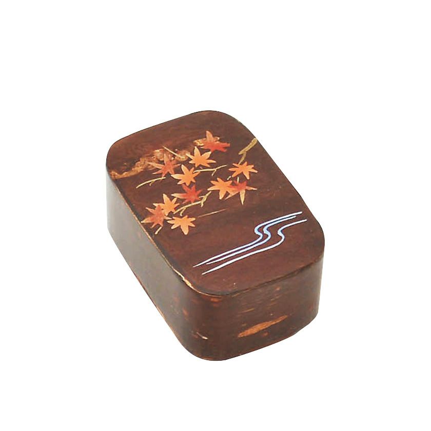 送料無料 江戸時代古九谷？双龍争珠香合 華道具茶道具