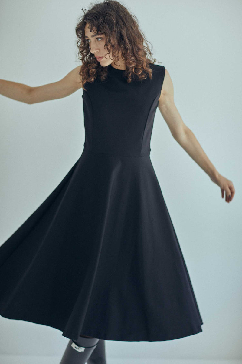 SALE] SEA PUNCH MIKADO DRESS