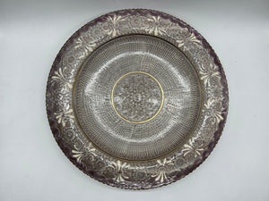 京焼・清水焼 森里陶楽 紫彩華紋七.五寸皿 – SEIKADO