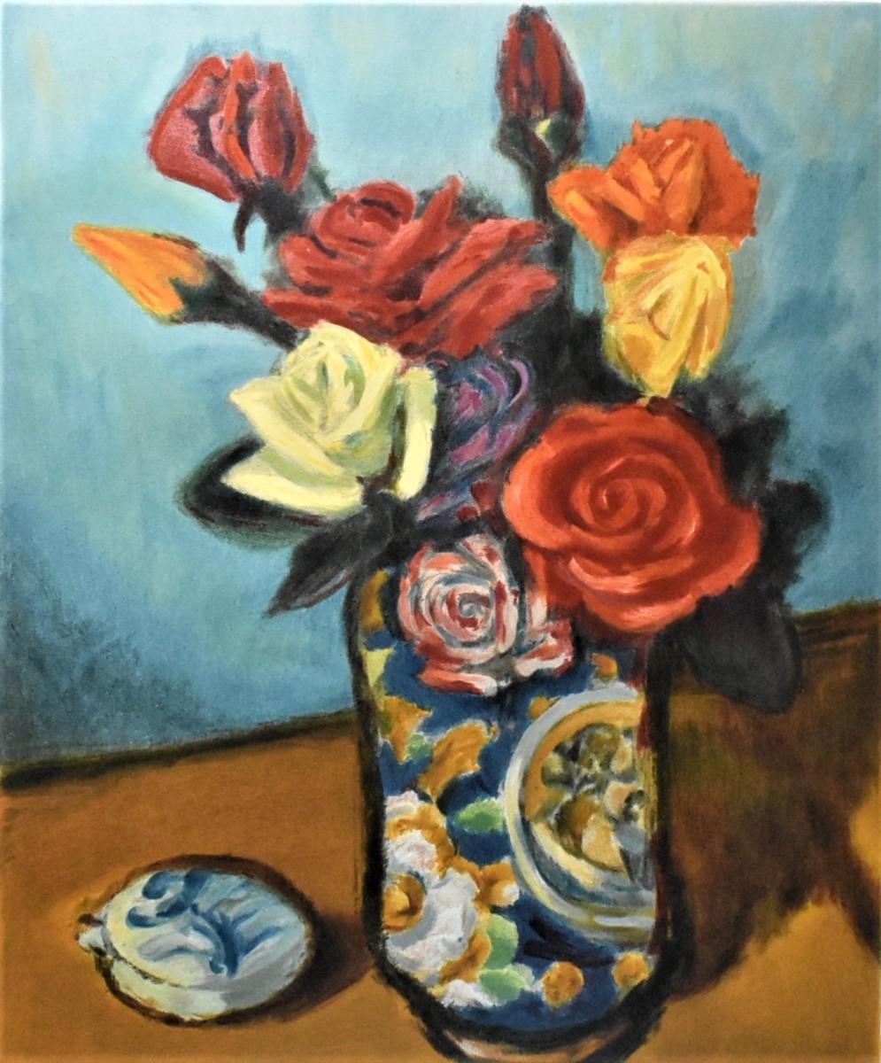 マジョリカ壺とバラ | ｜正光画廊