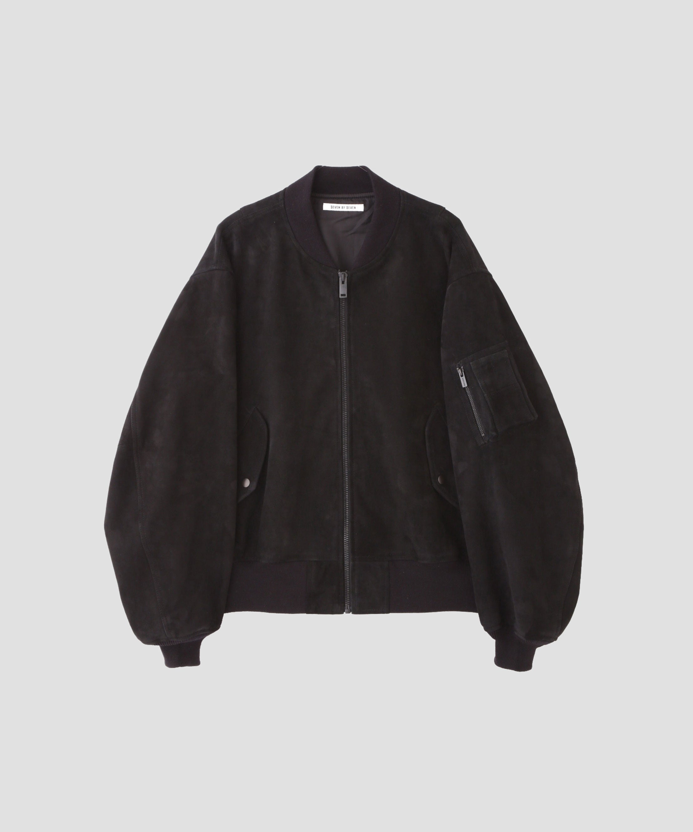 LEATHER MA-1 BLOUSON ‐Kashmir Suede‐ | SEVEN BY SEVEN