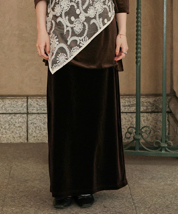 Iラインベロアスカート | titivate