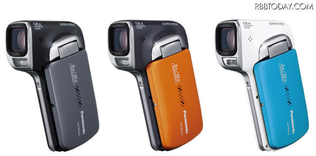 パナソニック、片手で撮れる縦型ビデオカメラ3機種、水中撮影も 1枚目