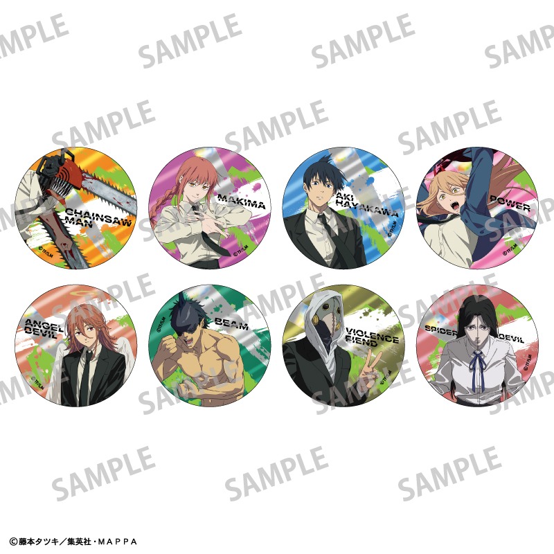 チェンソーマン トレーディングメタリック缶バッジ 8個入り1BOX