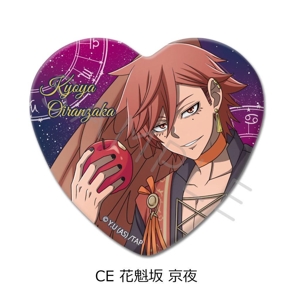 桃源暗鬼 ハート型缶バッジ CE 花魁坂京夜｜ホビーの総合通販サイト