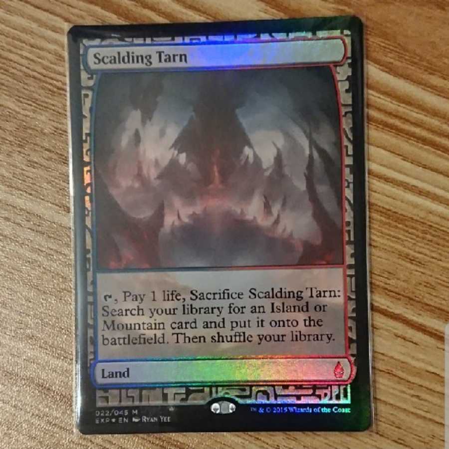 MTG 沸騰する小湖 Scalding TarnドラゴンスケイルFoil 英語 MTG 沸騰