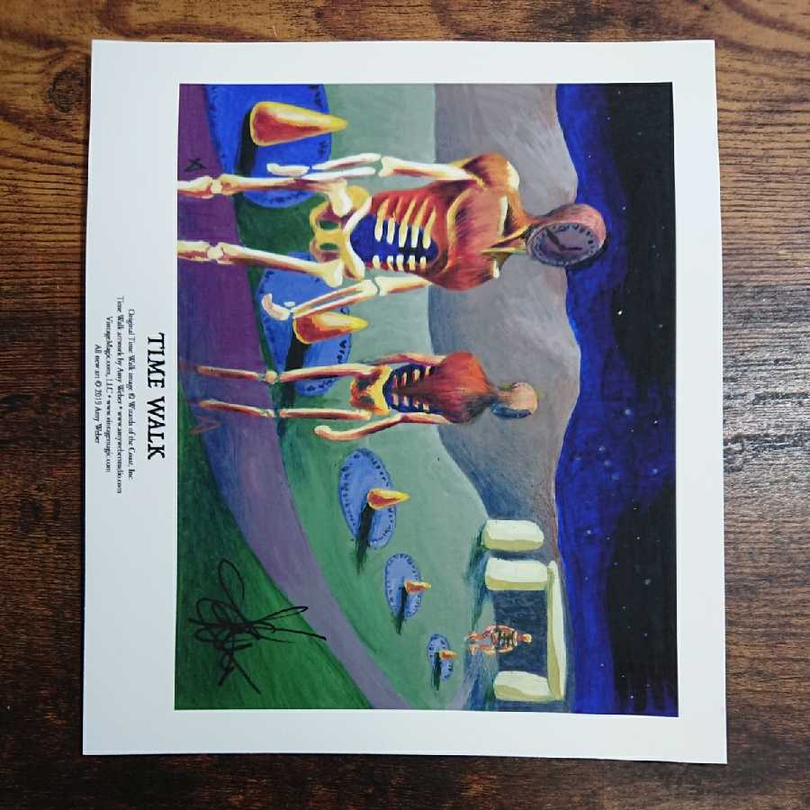 Time Walk》Amy サイン入りアートプリント/複製原画 1枚の通販